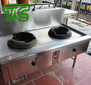 Thanh lý Bếp á 2 họng có kiềng gang giá rẻ