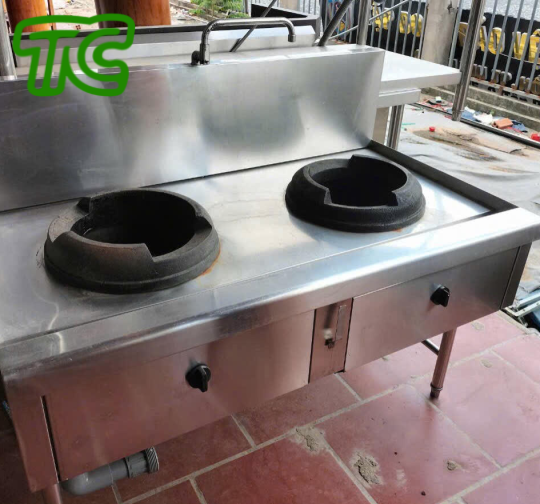 Thanh lý Bếp á 2 họng có kiềng gang giá rẻ